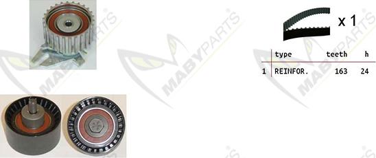 Mabyparts OBK010119 - Zahnriemensatz alexcarstop-ersatzteile.com