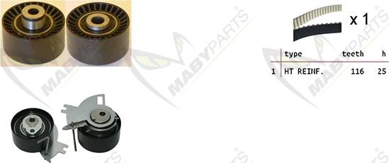 Mabyparts OBK010131 - Zahnriemensatz alexcarstop-ersatzteile.com