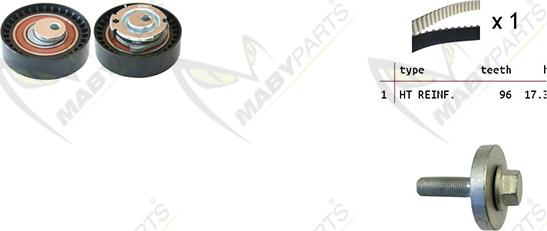 Mabyparts OBK010129 - Zahnriemensatz alexcarstop-ersatzteile.com