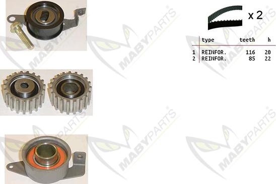 Mabyparts OBK010250 - Zahnriemensatz alexcarstop-ersatzteile.com