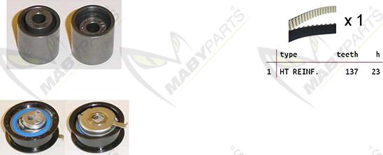 Mabyparts OBK010257 - Zahnriemensatz alexcarstop-ersatzteile.com