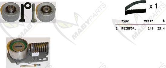 Mabyparts OBK010268 - Zahnriemensatz alexcarstop-ersatzteile.com