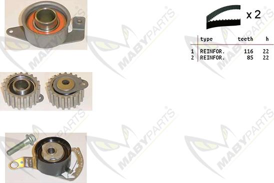 Mabyparts OBK010212 - Zahnriemensatz alexcarstop-ersatzteile.com