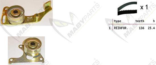 Mabyparts OBK010280 - Zahnriemensatz alexcarstop-ersatzteile.com