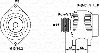 Magneti Marelli 944356935010 - Generator alexcarstop-ersatzteile.com