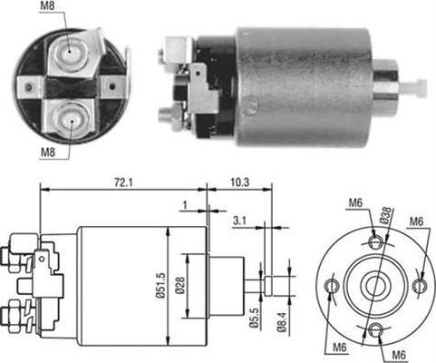 Magneti Marelli 940113050476 - Magnetschalter, Starter alexcarstop-ersatzteile.com