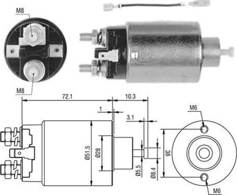 Magneti Marelli 940113050398 - Magnetschalter, Starter alexcarstop-ersatzteile.com