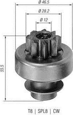 Magneti Marelli 940113020130 - Ritzel, Starter alexcarstop-ersatzteile.com