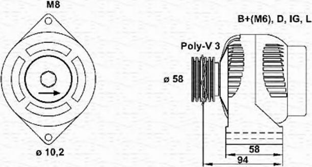 Magneti Marelli 943356939010 - Generator alexcarstop-ersatzteile.com