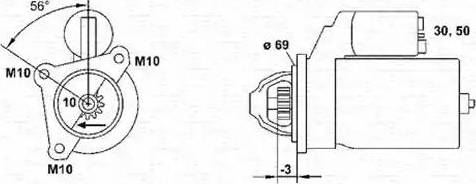 Magneti Marelli 943253101010 - Starter alexcarstop-ersatzteile.com