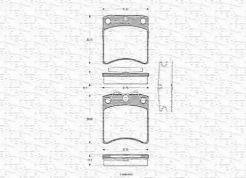 Magneti Marelli 363702160315 - Bremsbelagsatz, Scheibenbremse alexcarstop-ersatzteile.com