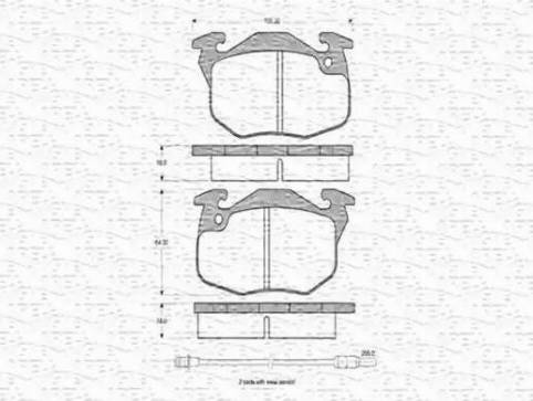 Magneti Marelli 430216170214 - Bremsbelagsatz, Scheibenbremse alexcarstop-ersatzteile.com