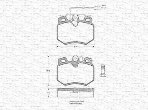 Magneti Marelli 430216170213 - Bremsbelagsatz, Scheibenbremse alexcarstop-ersatzteile.com