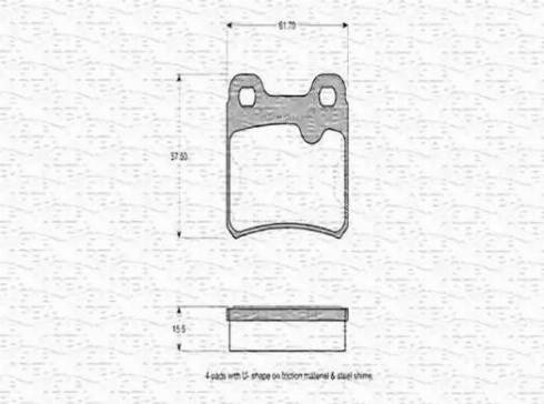 Magneti Marelli 430216170272 - Bremsbelagsatz, Scheibenbremse alexcarstop-ersatzteile.com