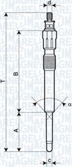 Magneti Marelli 060900480606 - Glühkerze alexcarstop-ersatzteile.com