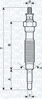 Magneti Marelli 060900050606 - Glühkerze alexcarstop-ersatzteile.com