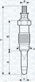 Magneti Marelli 060900060606 - Glühkerze alexcarstop-ersatzteile.com