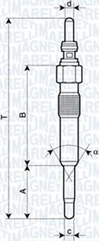 Magneti Marelli 060900020606 - Glühkerze alexcarstop-ersatzteile.com