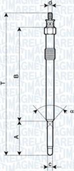 Magneti Marelli 060900070606 - Glühkerze alexcarstop-ersatzteile.com