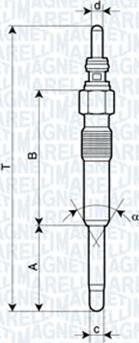 Magneti Marelli 060900140606 - Glühkerze alexcarstop-ersatzteile.com