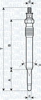 Magneti Marelli 060900130606 - Glühkerze alexcarstop-ersatzteile.com