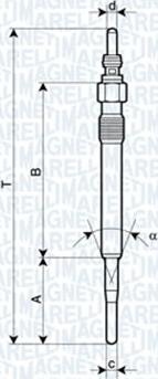 Magneti Marelli 060900800606 - Glühkerze alexcarstop-ersatzteile.com