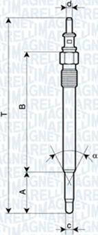 Magneti Marelli 060900340606 - Glühkerze alexcarstop-ersatzteile.com