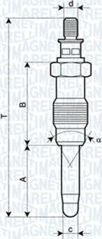 Magneti Marelli 060900370606 - Glühkerze alexcarstop-ersatzteile.com