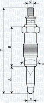 Magneti Marelli 060900290606 - Glühkerze alexcarstop-ersatzteile.com