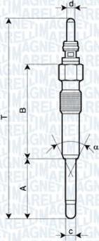 Magneti Marelli 060900750606 - Glühkerze alexcarstop-ersatzteile.com