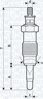 Magneti Marelli 060900700606 - Glühkerze alexcarstop-ersatzteile.com