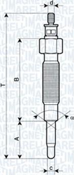 Magneti Marelli 060900770606 - Glühkerze alexcarstop-ersatzteile.com