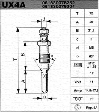 Magneti Marelli 061830078304 - Glühkerze alexcarstop-ersatzteile.com