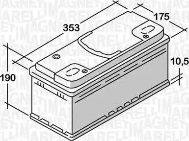 Magneti Marelli 068092076010 - Starterbatterie alexcarstop-ersatzteile.com