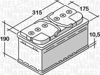 Magneti Marelli 068080060010 - Starterbatterie alexcarstop-ersatzteile.com