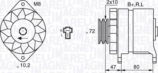 Magneti Marelli 063532621010 - Generator alexcarstop-ersatzteile.com