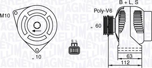 Magneti Marelli 063532622010 - Generator alexcarstop-ersatzteile.com