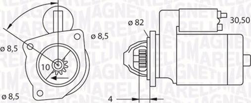 Magneti Marelli 063523625010 - Starter alexcarstop-ersatzteile.com