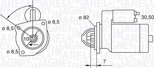 Magneti Marelli 063523626010 - Starter alexcarstop-ersatzteile.com