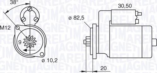 Magneti Marelli 063522601010 - Starter alexcarstop-ersatzteile.com