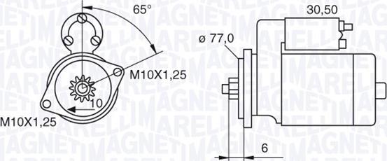 Magneti Marelli 063522623010 - Starter alexcarstop-ersatzteile.com