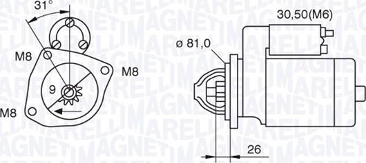 Magneti Marelli 063522230130 - Starter alexcarstop-ersatzteile.com