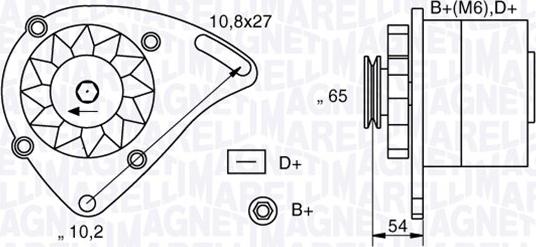 Magneti Marelli 063341454010 - Generator alexcarstop-ersatzteile.com