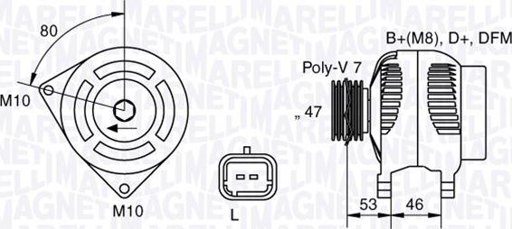 Magneti Marelli 063341734010 - Generator alexcarstop-ersatzteile.com