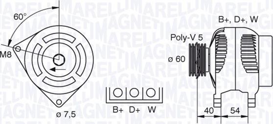 Magneti Marelli 063341730010 - Generator alexcarstop-ersatzteile.com