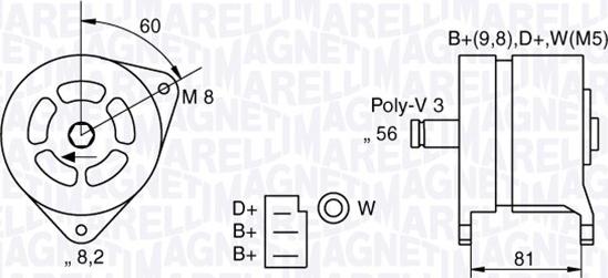 Magneti Marelli 063324145010 - Generator alexcarstop-ersatzteile.com