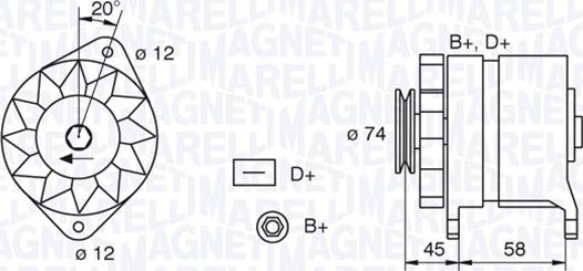 Magneti Marelli 063321409010 - Generator alexcarstop-ersatzteile.com