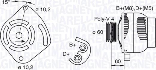 Magneti Marelli 063321604010 - Generator alexcarstop-ersatzteile.com