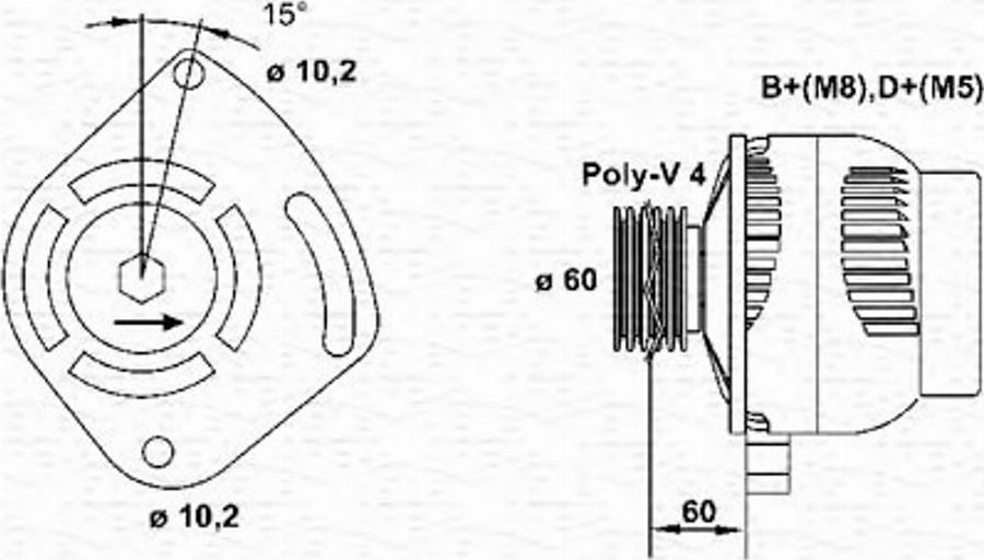 Magneti Marelli 063321605010 - Generator alexcarstop-ersatzteile.com