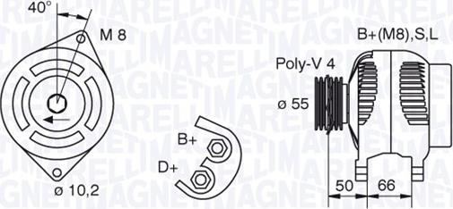 Magneti Marelli 063321607010 - Generator alexcarstop-ersatzteile.com